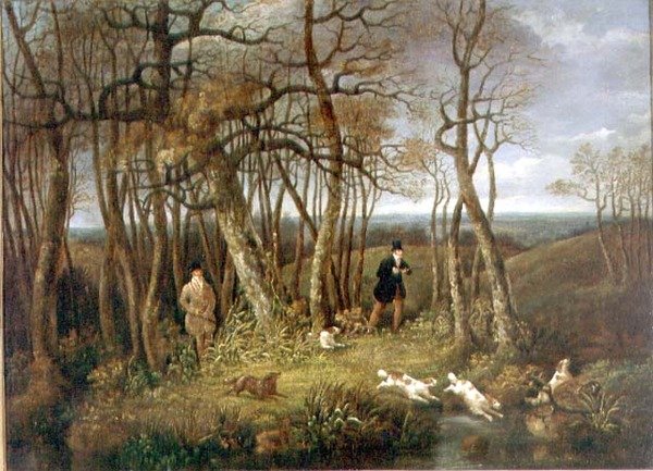 Woodcock Shooting (tuval üzerine yağlı boya) by Dean I Wolstenholme