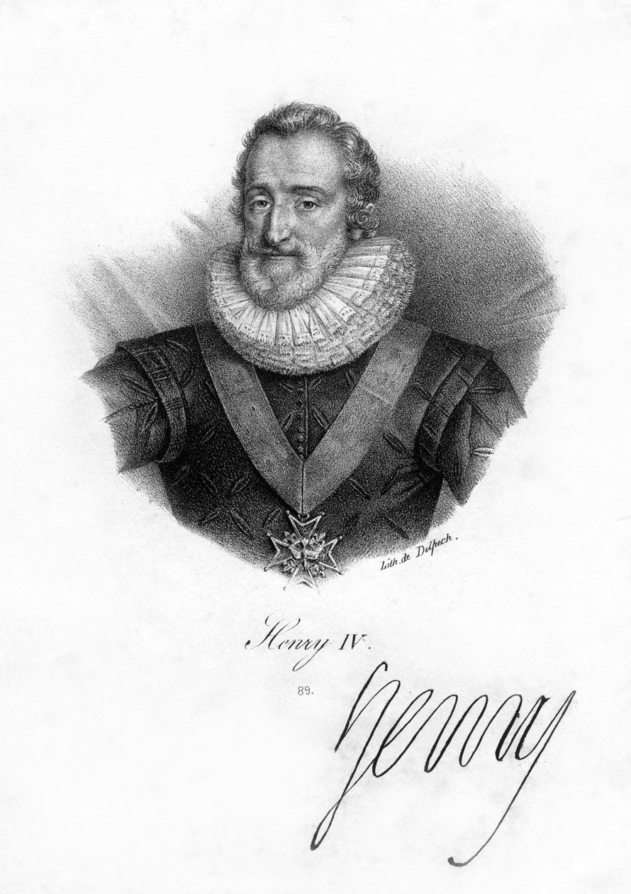 Fransa Kralı IV. Henry, 1553-1610. by Delpech