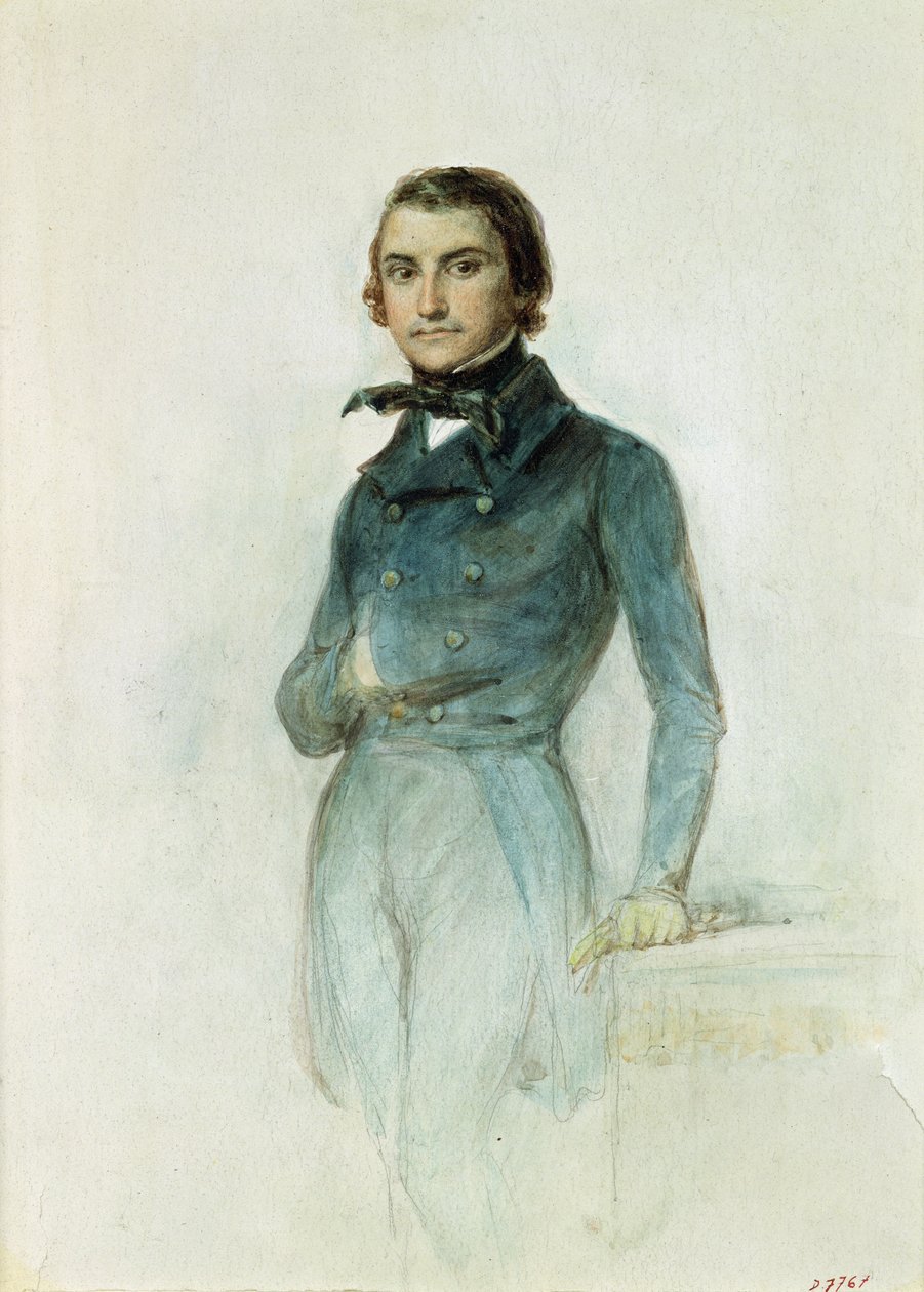 Jean Joseph Louis Blanc (1811-82) 1835 (kağıt üzerinde pastel) by Denis Auguste Marie Raffet