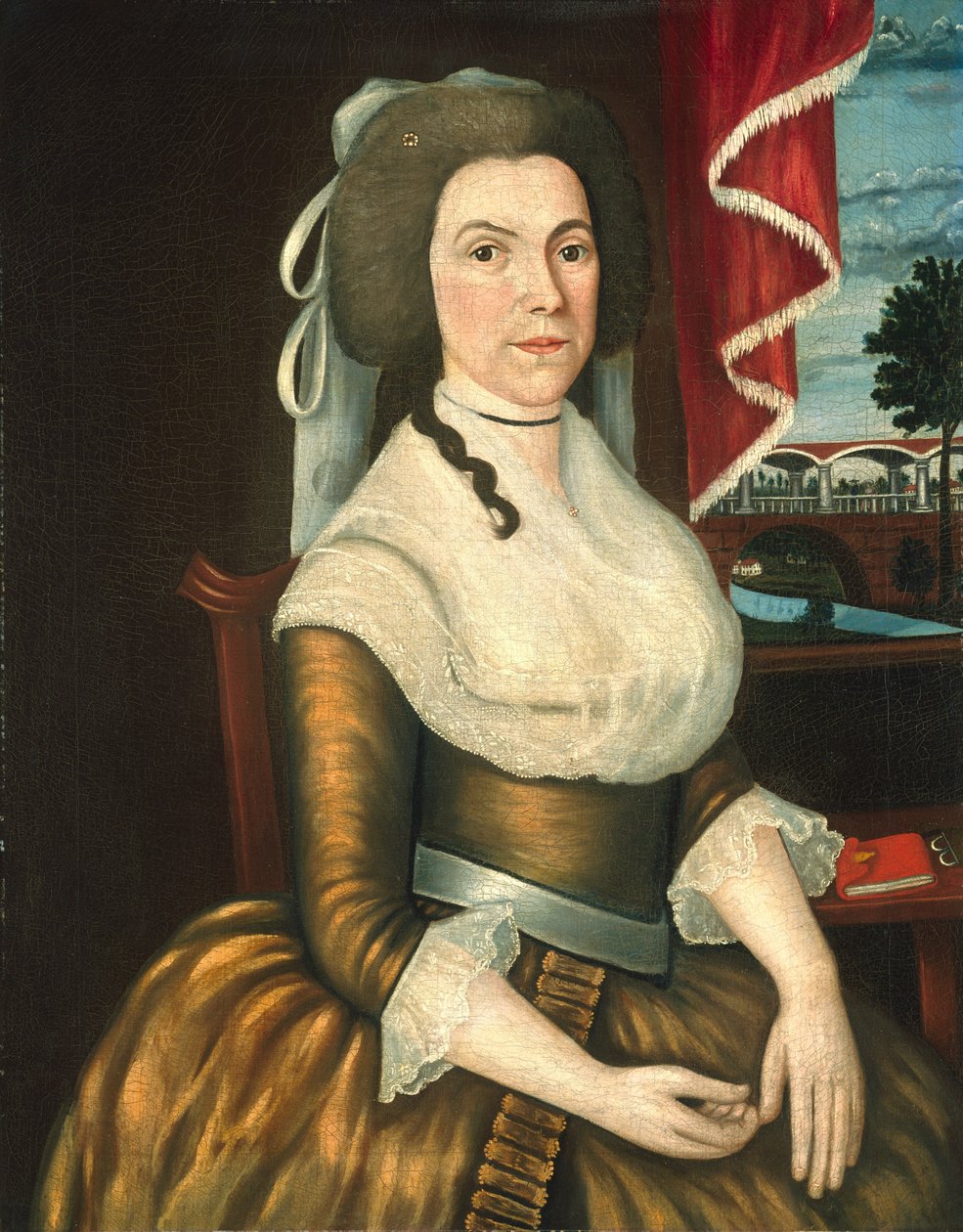 Bayan Elizabeth Noyes Denison, c. 1790 by Denison Limner