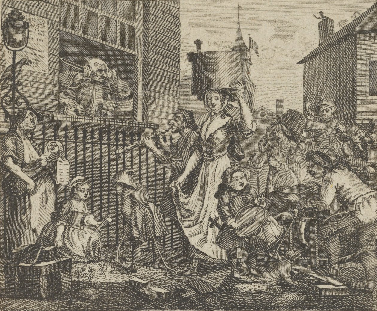 Öfkeli Müzisyen, ca. 1800. by Dent
