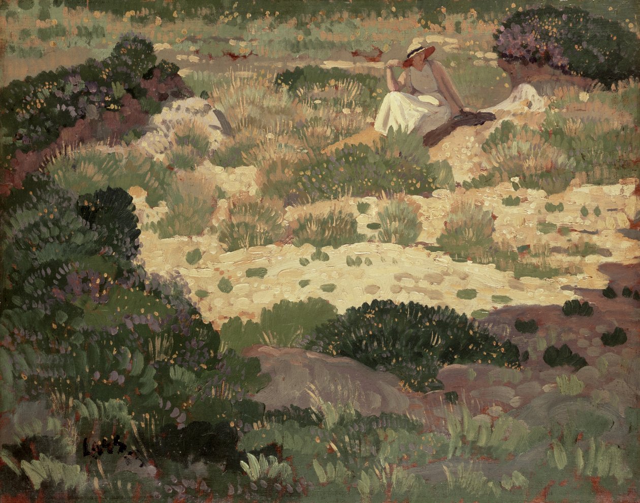 Cassis yakınlarında, 1913 (panel) by Derwent Lees