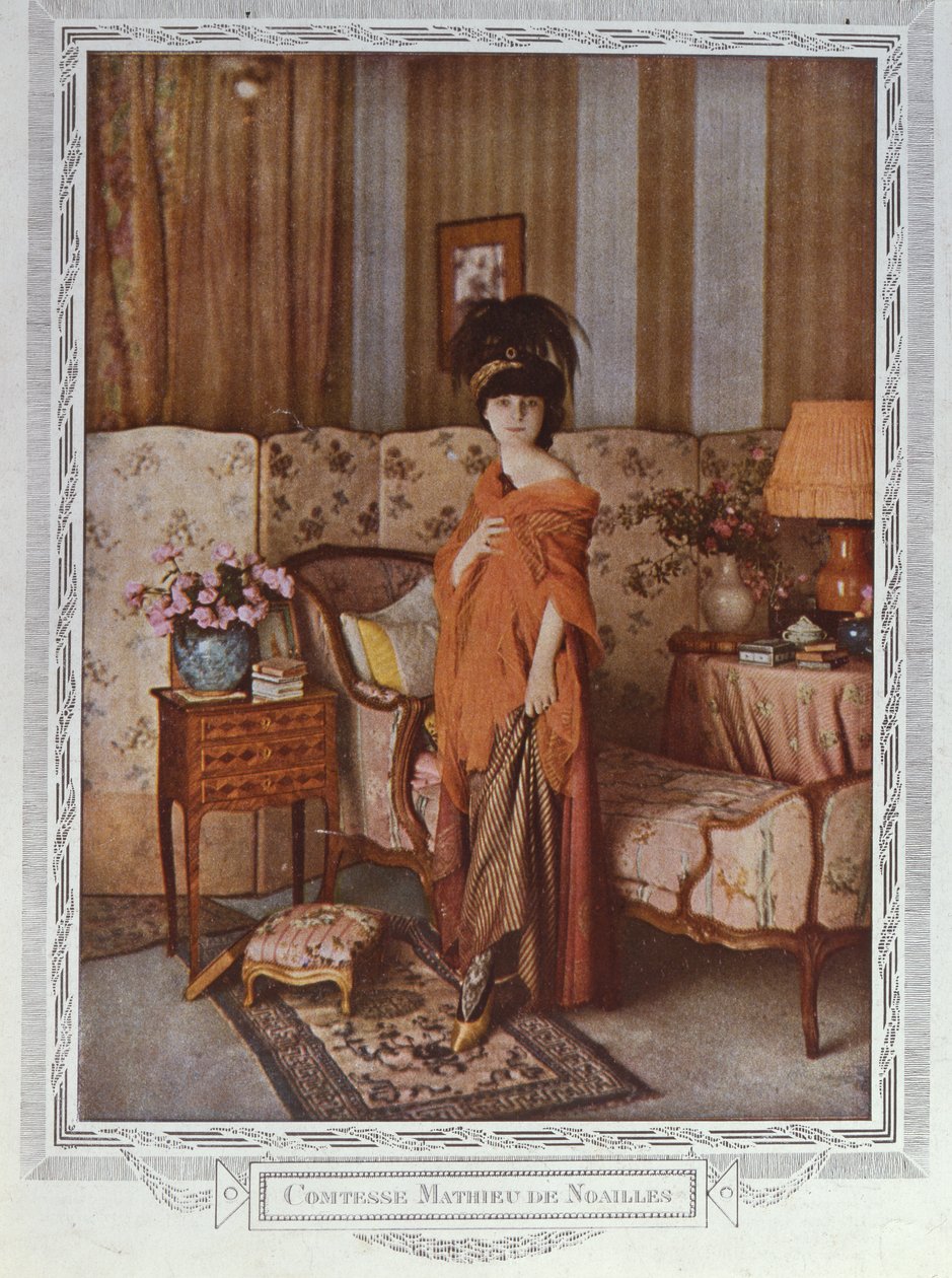 Kontes Anna de Noailles (1876-1933) 1913 by Marcellin Gilbert Desboutin