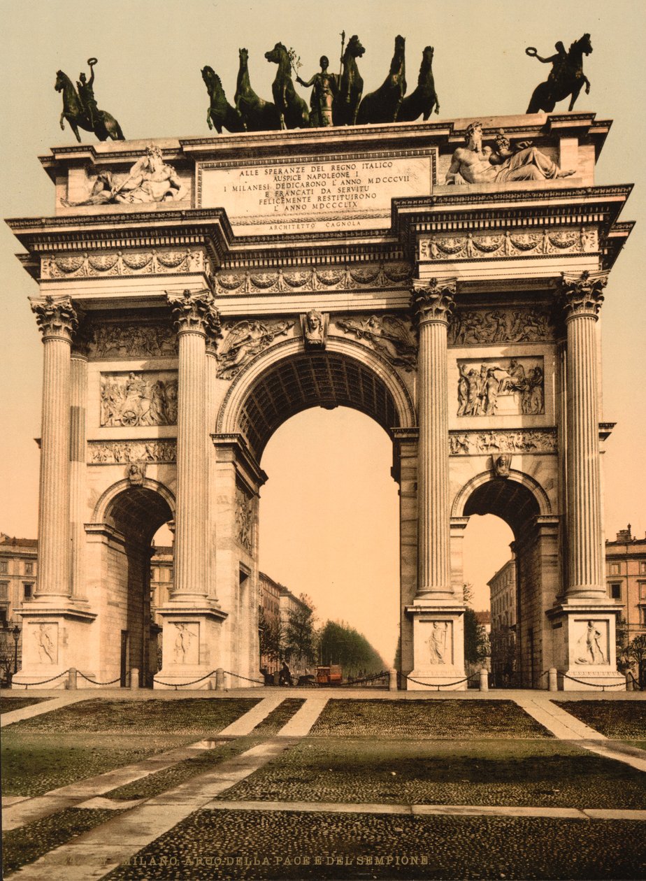 Barış Kemeri, Milano, İtalya, c.1900 by Detroit Publishing Co.