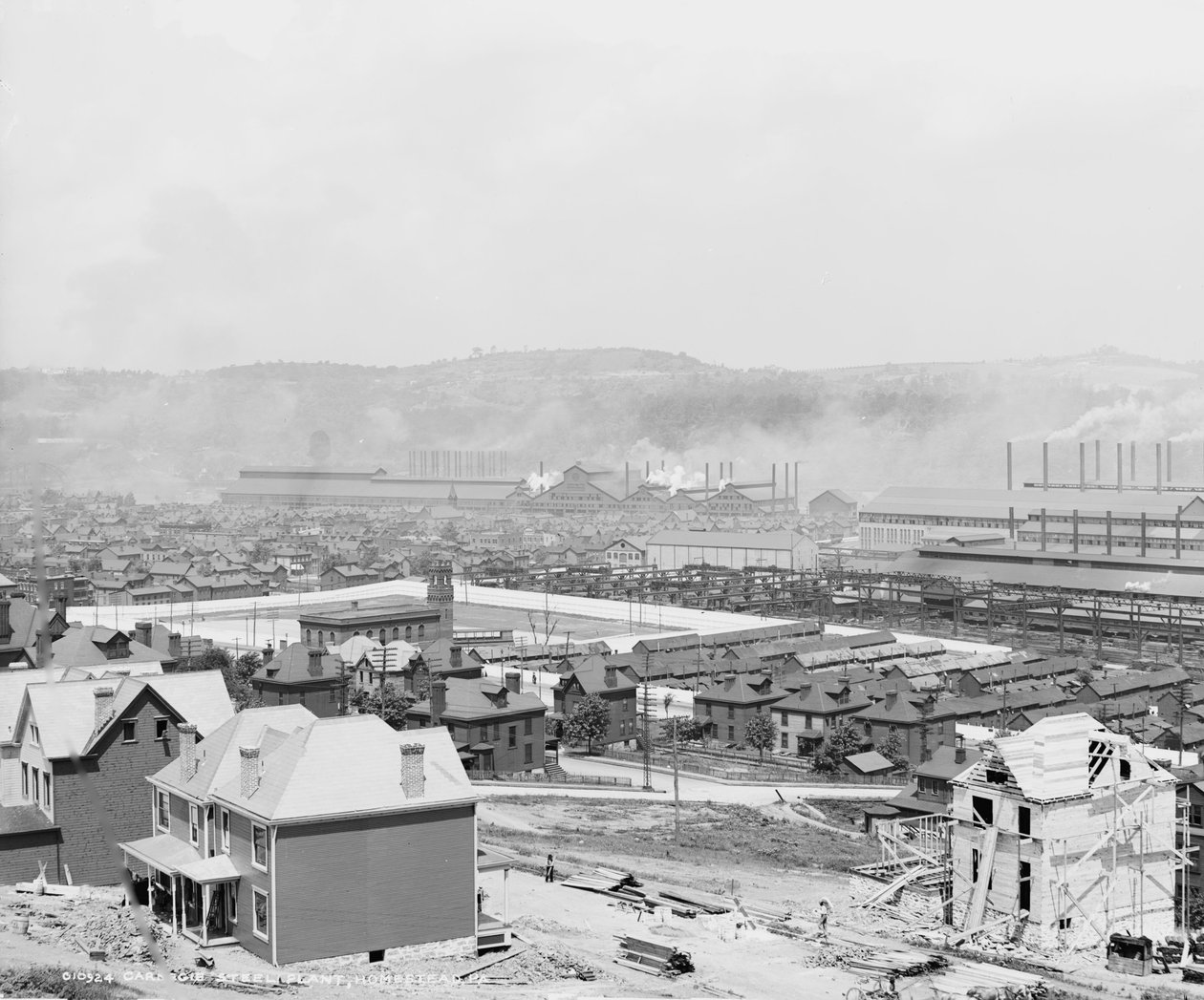 Carnegie Çelik Fabrikası, Homestead, Pensilvanya, c.1905 by Detroit Publishing Co.