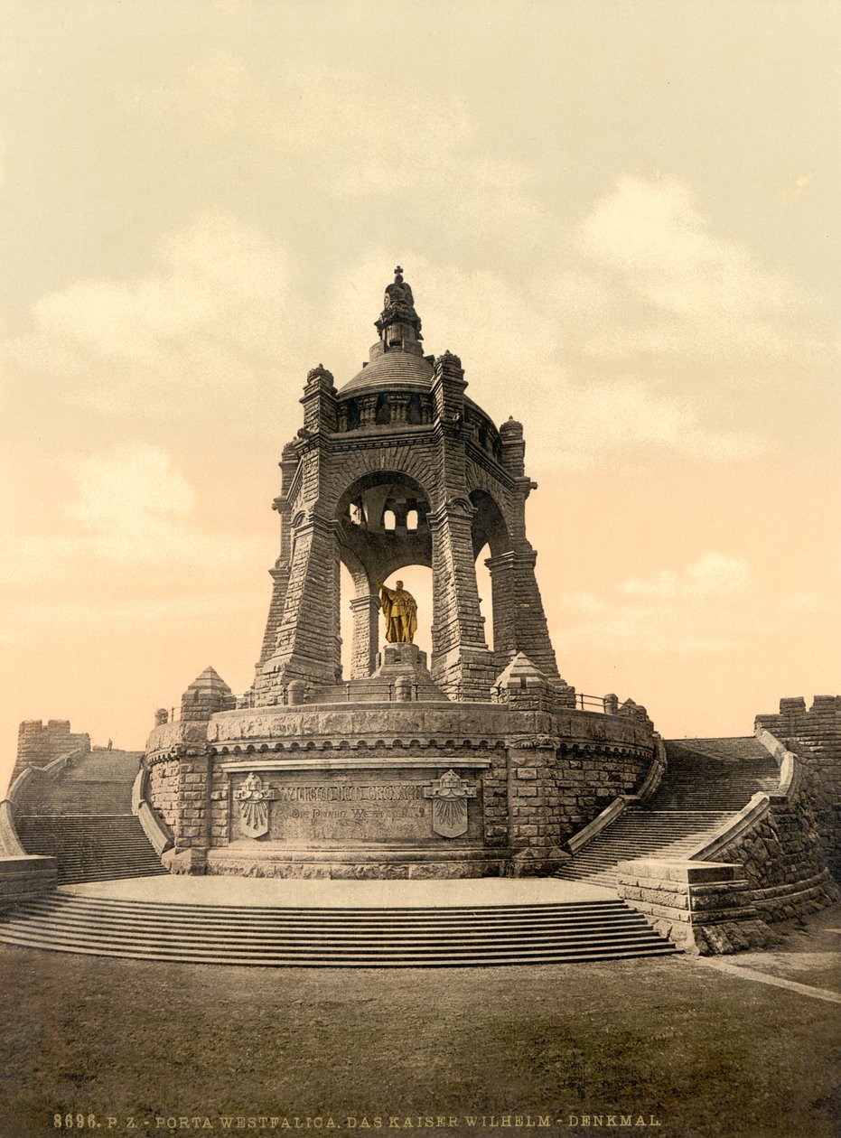 Kaiser Wilhelm Anıtı, Vestfalya, Almanya, c.1900 by Detroit Publishing Co.