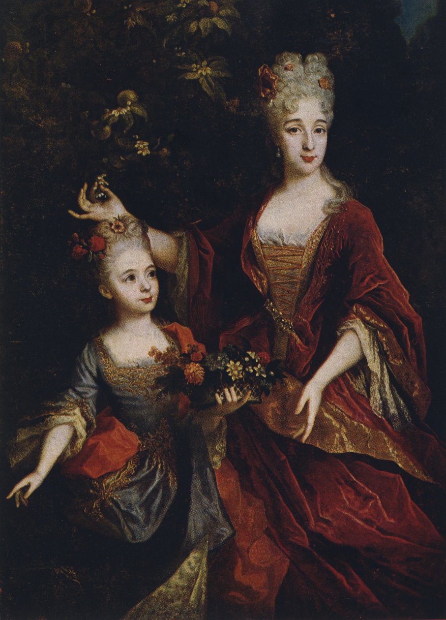 Anne ve kızı, Nicolas de Largilliere