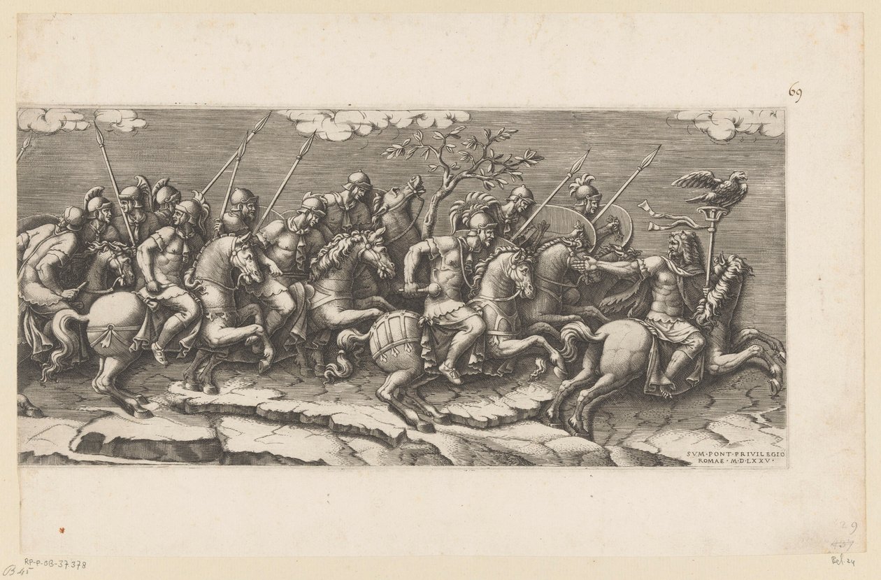 Silahlı atlıların alayı (sağ kısım) by Diana Mantuana