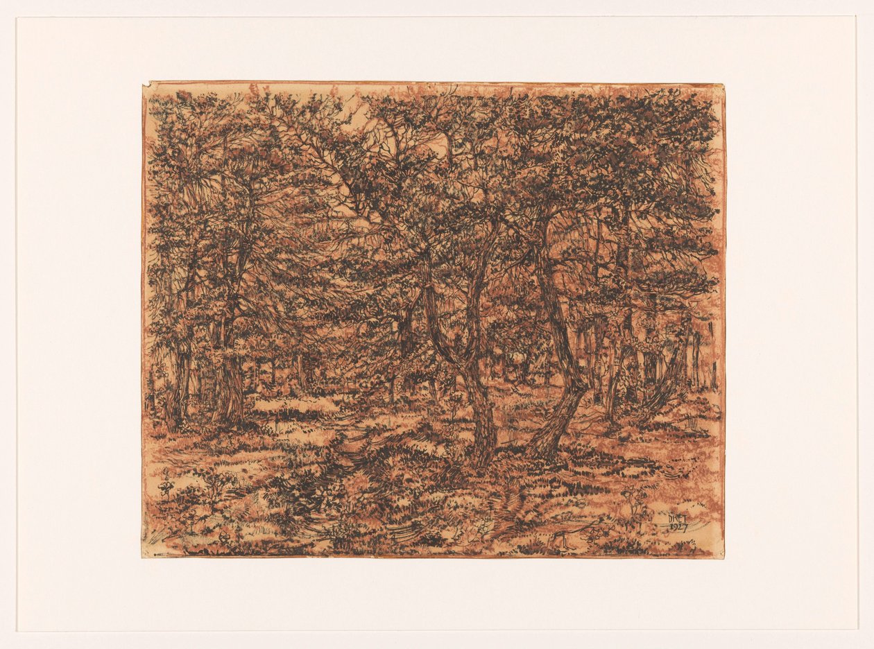 orman manzarası by Dick Ket (signed by artist)