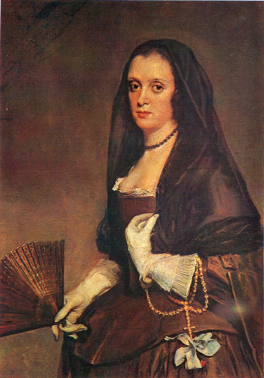 yelpaze ile Bayan by Diego Velázquez