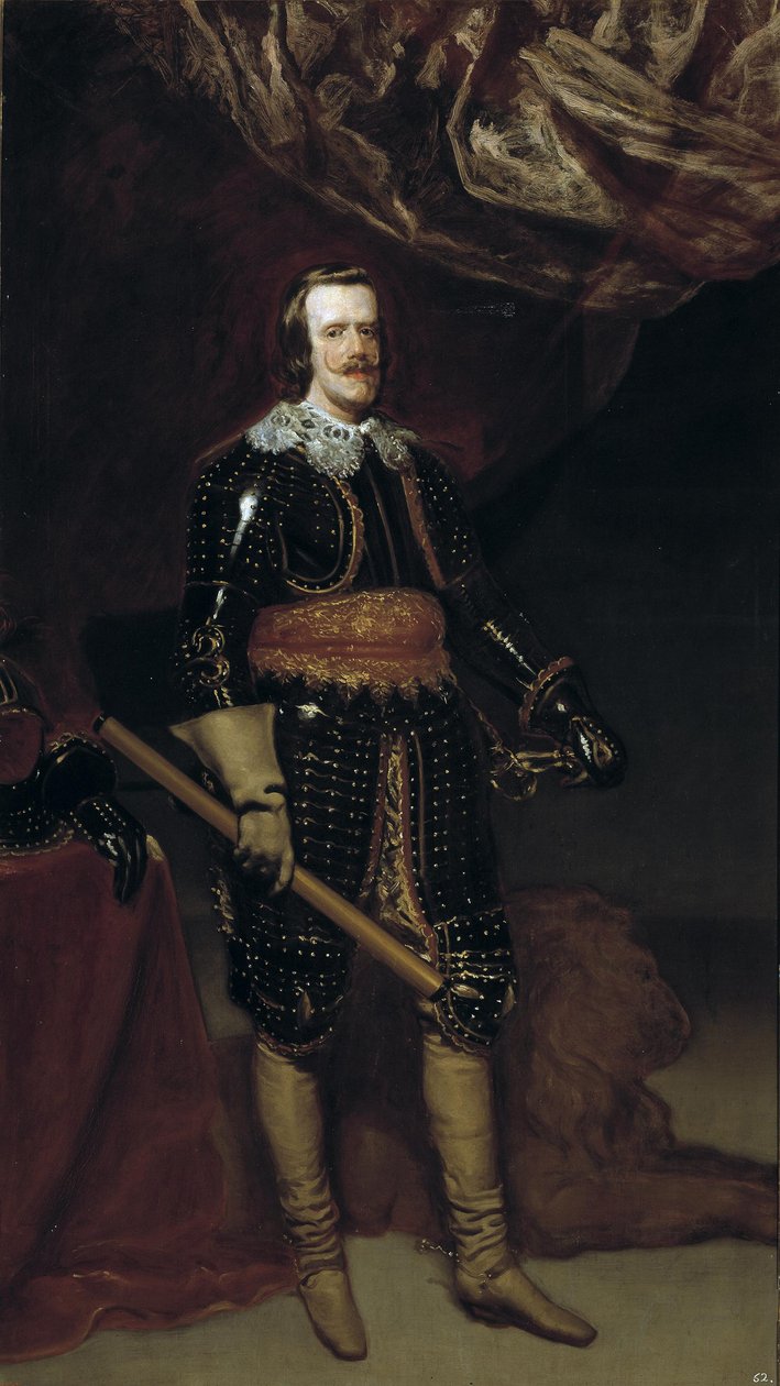 bir aslan ile Philip IV by Diego Velázquez