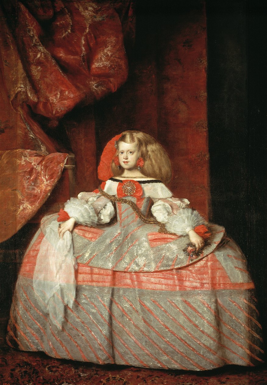 Pembe Elbiseli İnfanta Margarita Teresa by Diego Velázquez