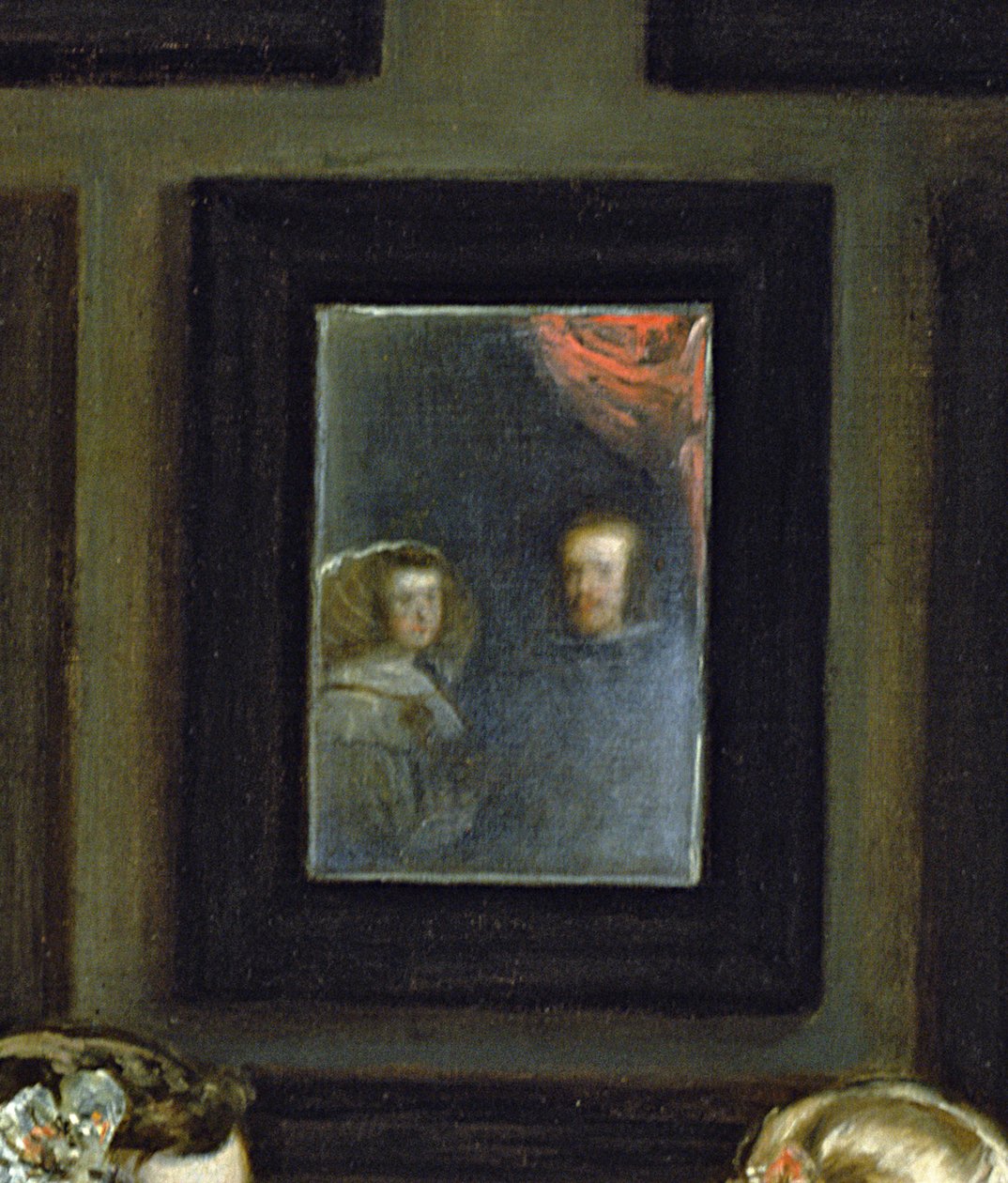 Las Meninas veya IV. Philip Ailesi, c.1656 (405 detayı) by Diego Velázquez