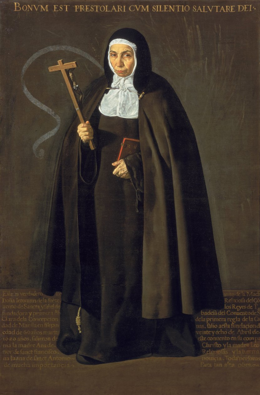Rahibe Maria Jeronima de la Fuente, 1620 by Diego Velázquez