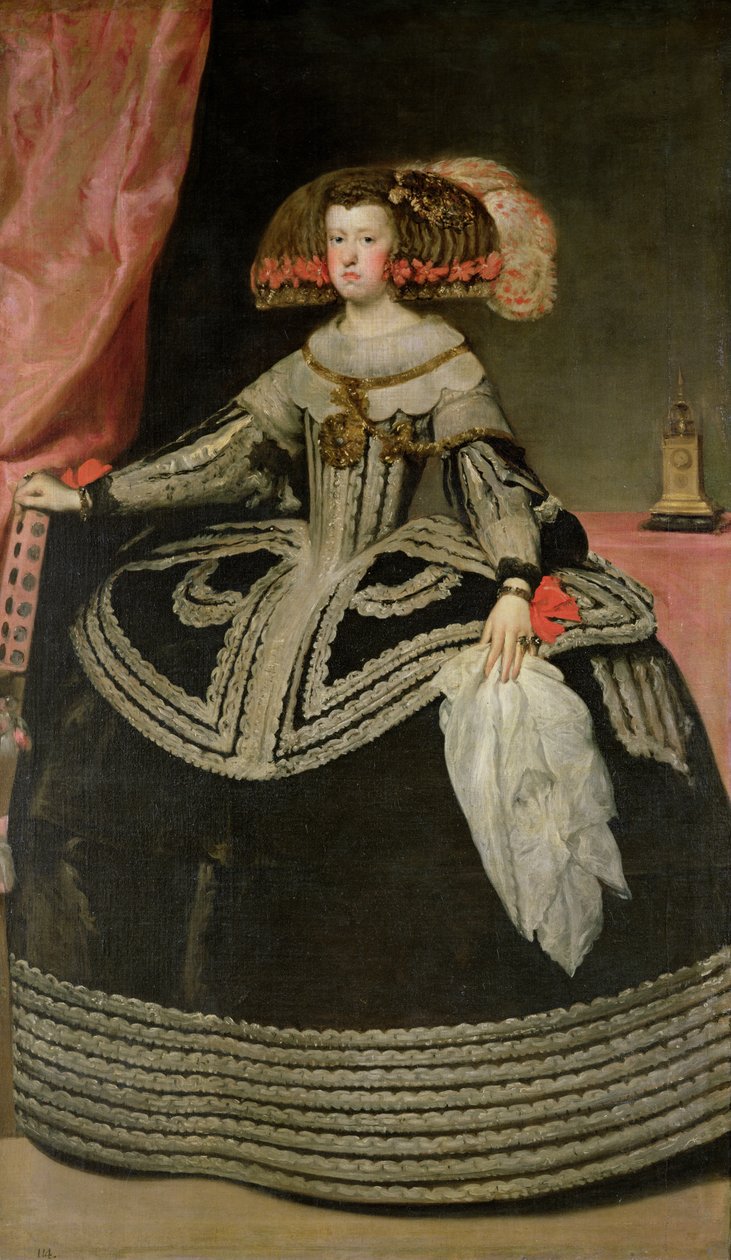 Avusturya Kraliçesi Maria Anna (1634-96), c. 1652 by Diego Velázquez
