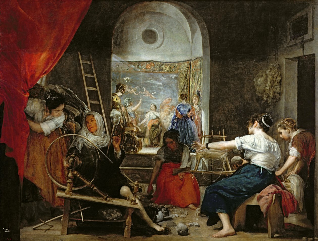 The Spinners veya The Fable of Arachne, 1657 (ayrıntılar için bkz. 36741) by Diego Velázquez