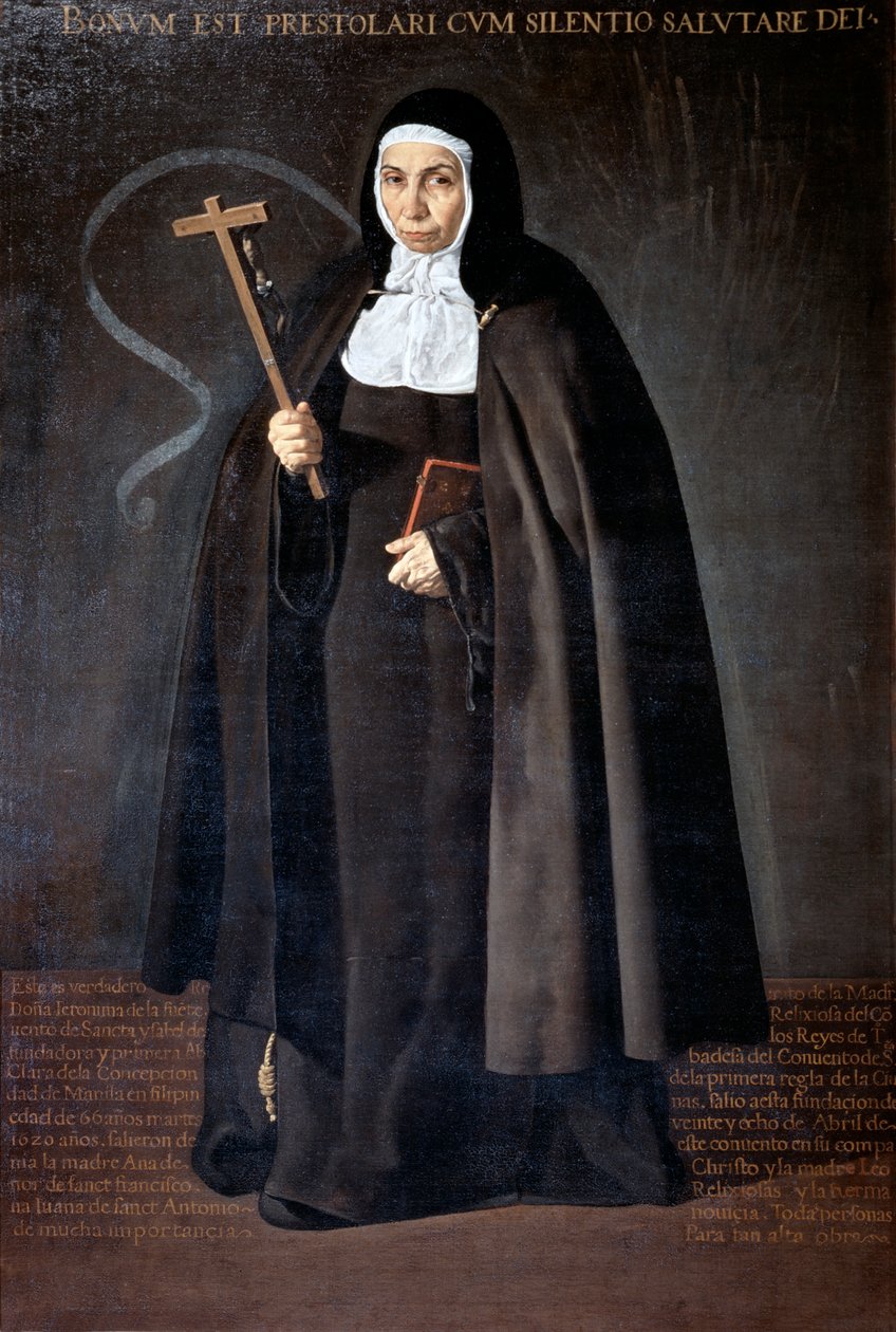 Abbess Jeronima de la Fuente, 1620. by Diego Velázquez