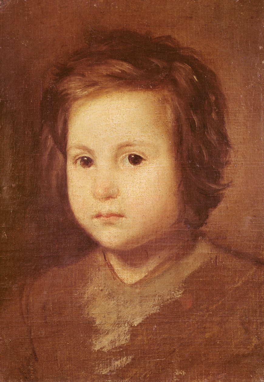 Head of a Child, 1650  by Diego Velázquez