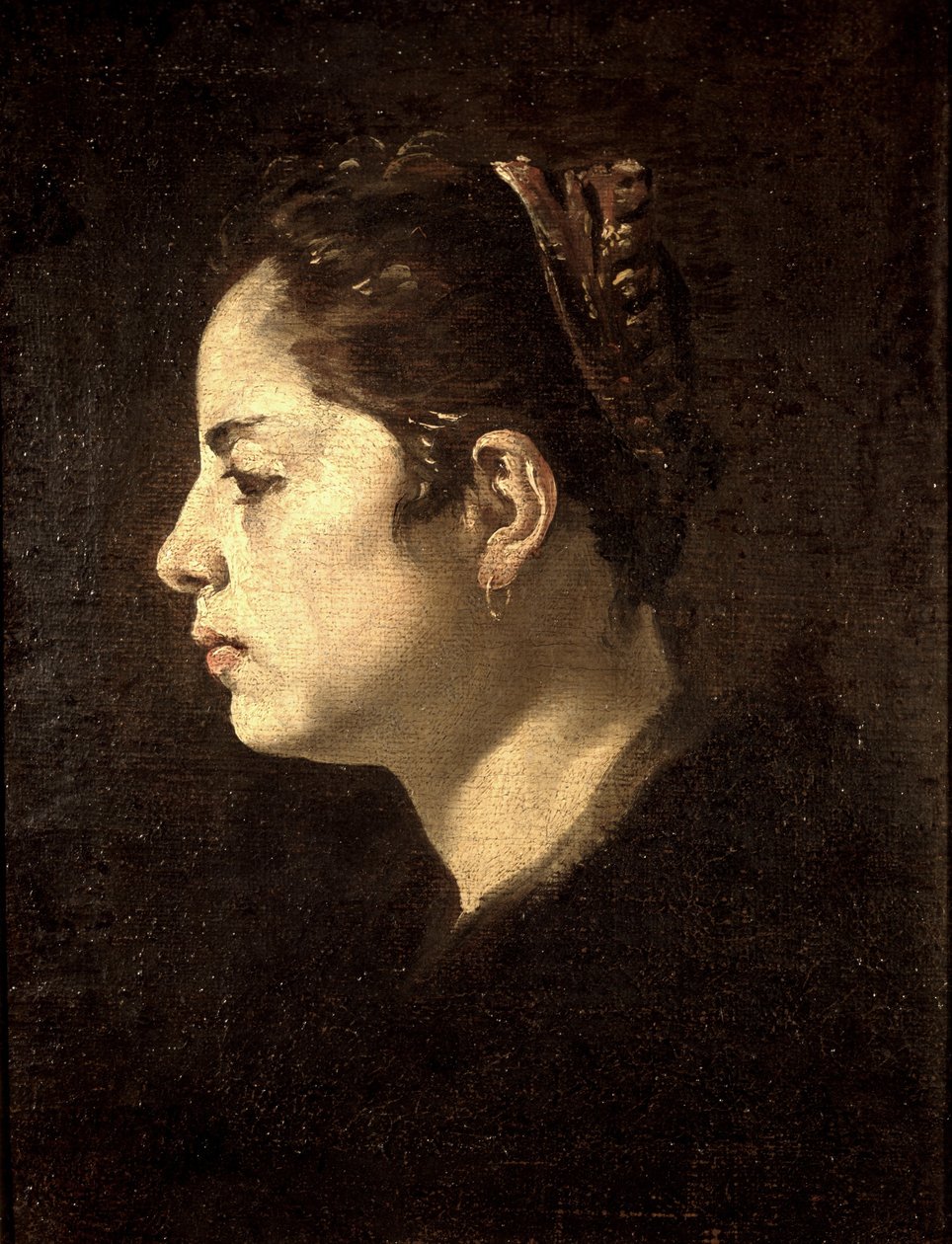 Bir kızın başı by Diego Velázquez