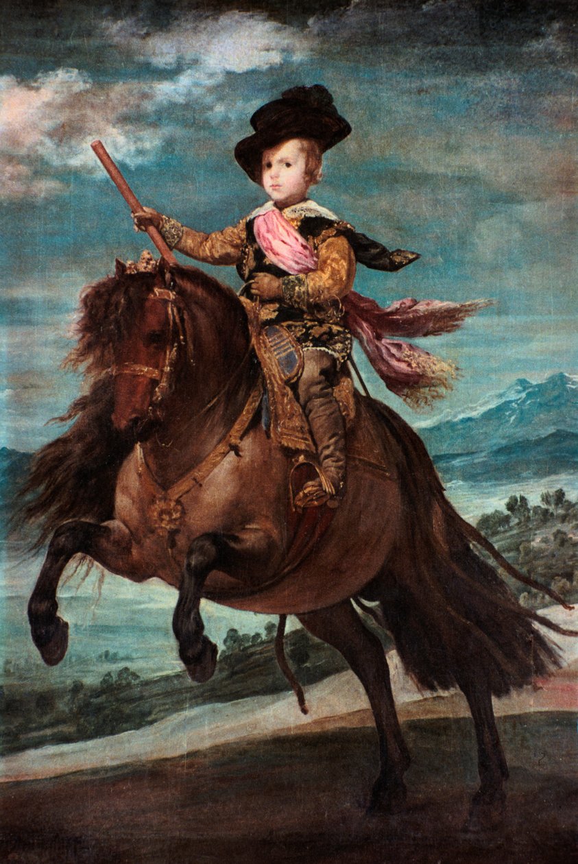 Atlı Prens Baltasar Carlos, 1635-36. by Diego Velázquez