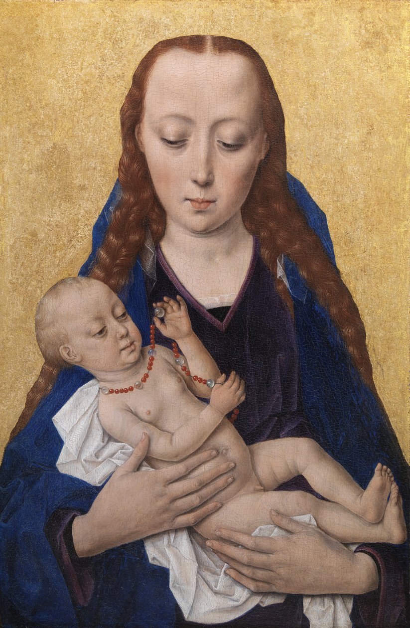 bakire ve çocuk by Dieric Bouts