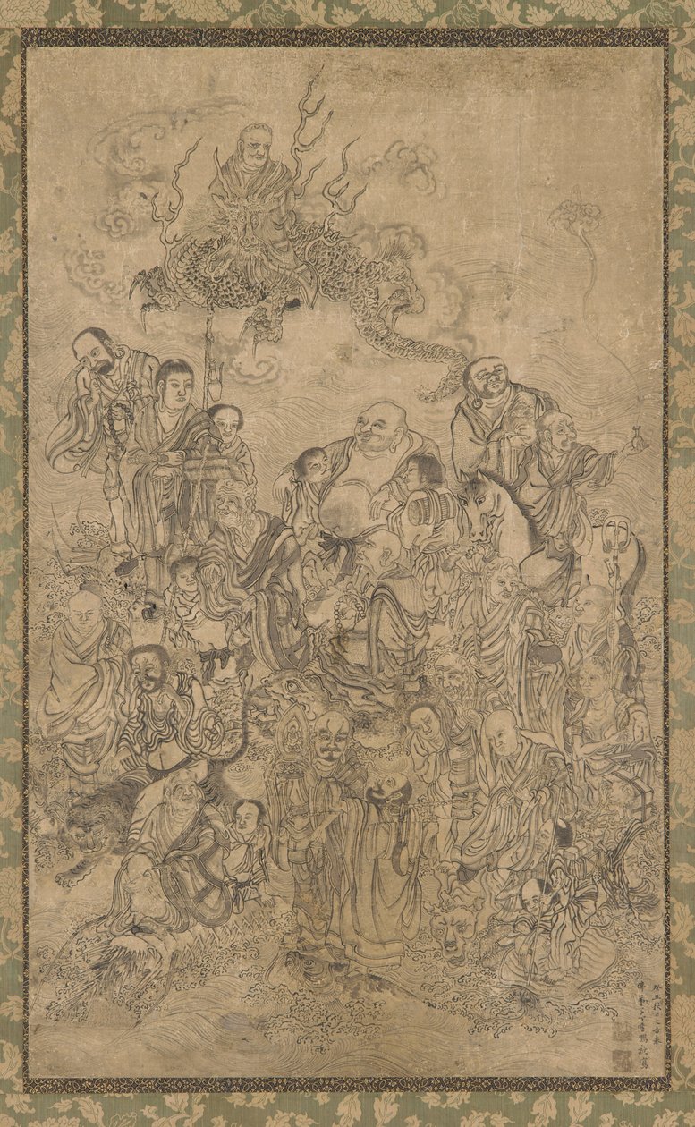 A Group of Luohan by Ding Yunpeng
