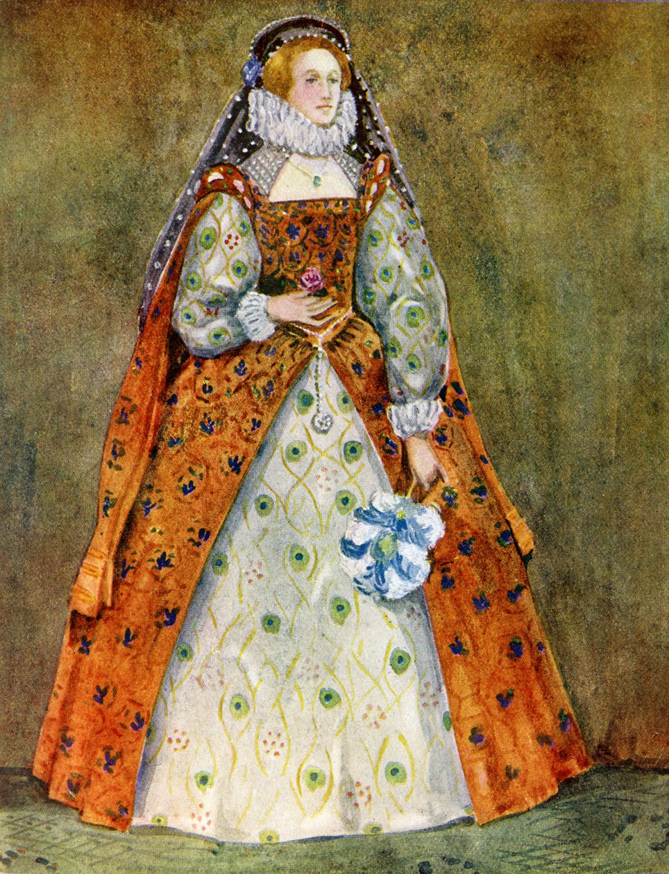 Imyambarire yumuntu ku ngoma ya ELizabeth I (1558-1603) by Dion Clayton Calthrop