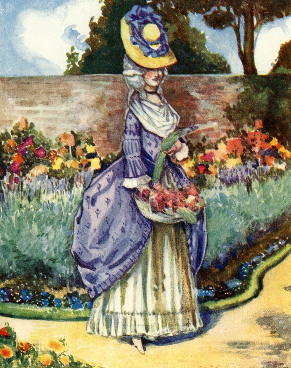 Woman s costume in reign of George III (1760-1820) by Dion Clayton Calthrop