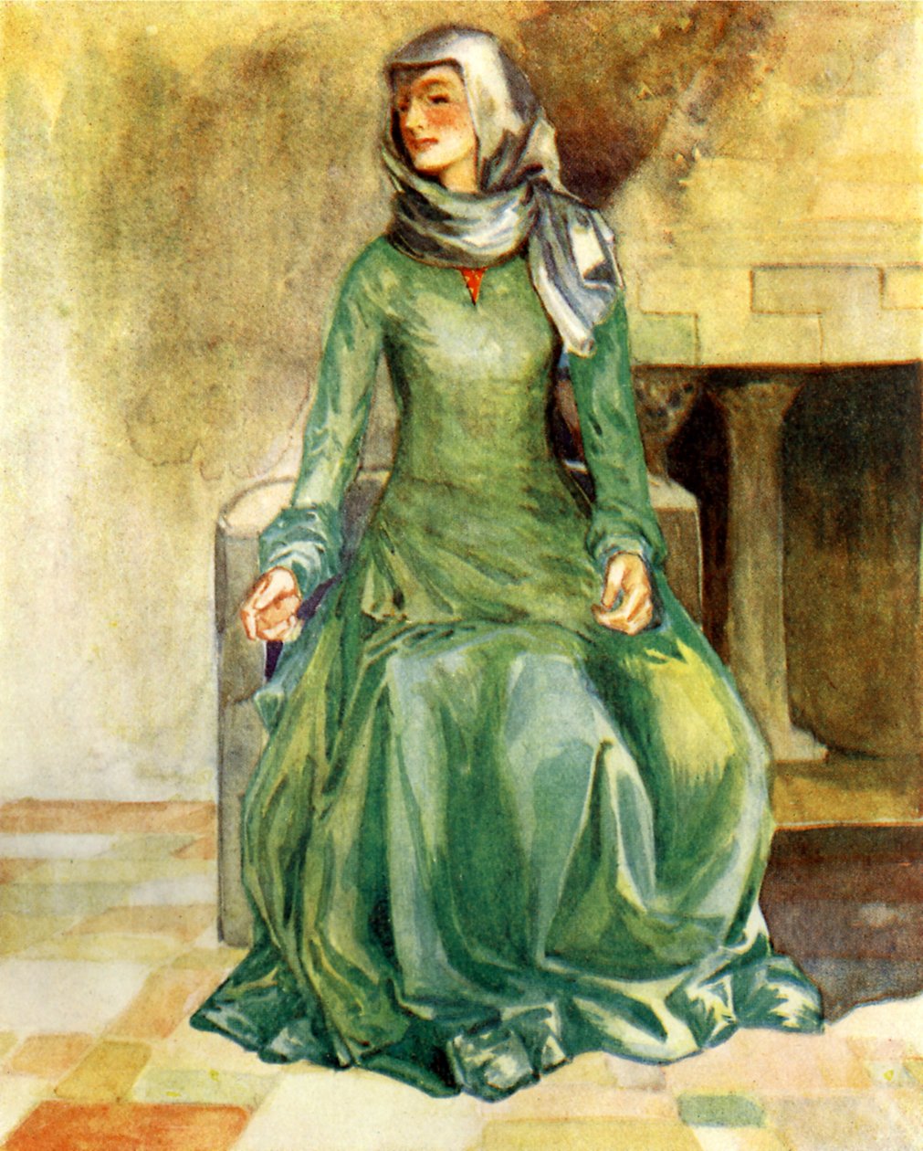 II. William döneminde (1087-1100) erkek kostümü by Dion Clayton Calthrop