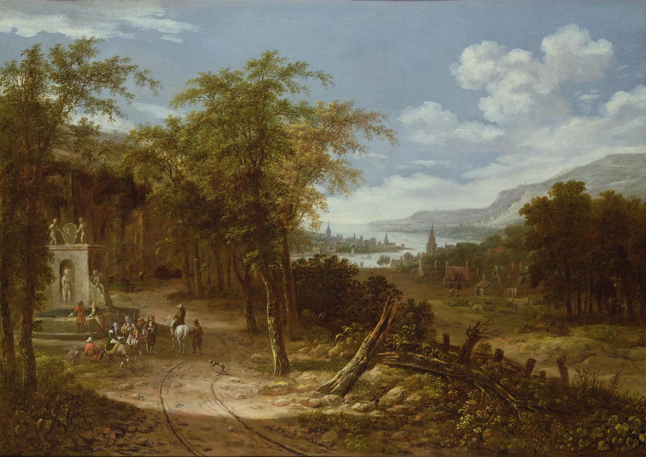 Ormanlık alan, 18. yüzyıl by Dionys Verburgh