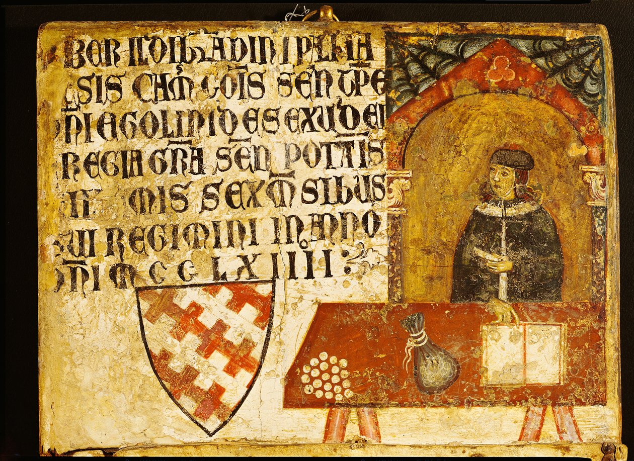 Kardinal Ildebrandino Paglieresi masasında, 1264 (panelde sıcaklık) by Diotisalvi or Dietisalvi de Speme
