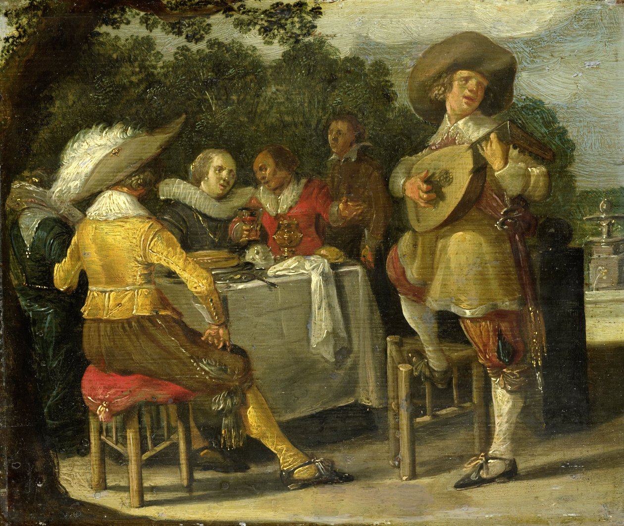 Açık Hava Partisi, c.1620-30 by Dirck Hals