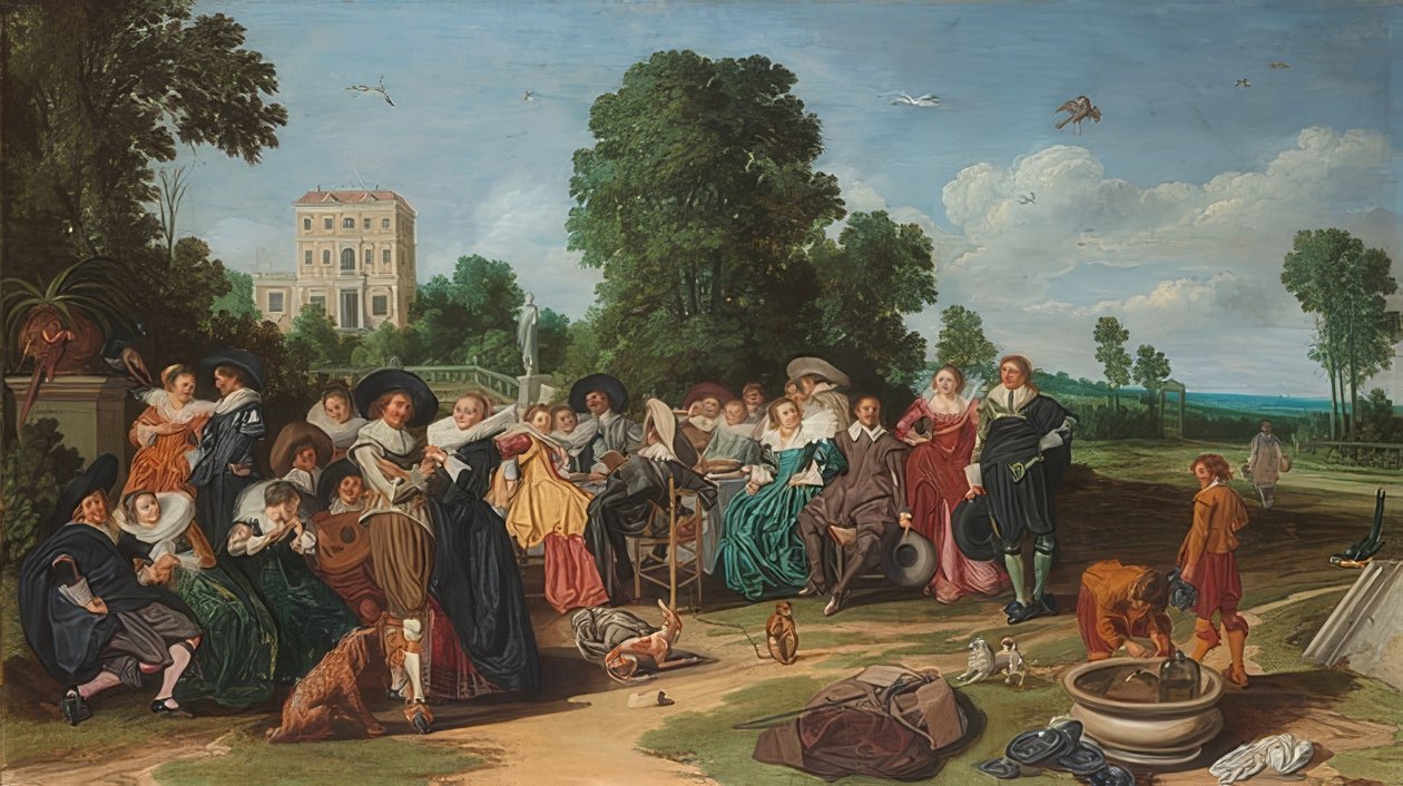 Fête şampiyonu. 1627 by Dirck Hals