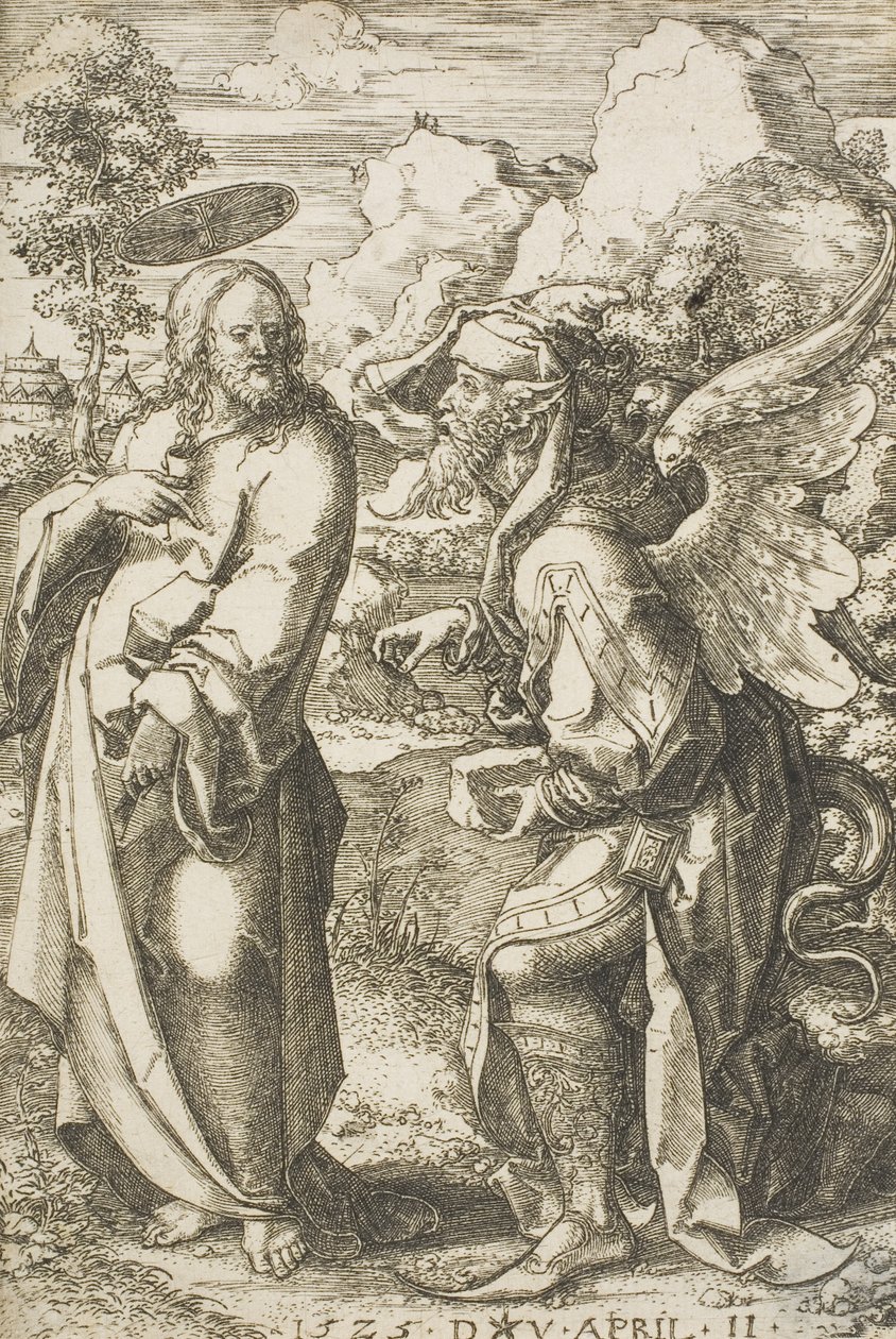 Şeytan Tarafından Baştan Çıkarılan İsa, 1525 by Dirk Jacobsz Vellert