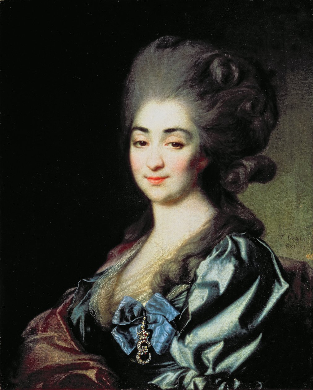 Prenseslerin Portresi Praskovya Nikolaevna Repnina (1756-84) 1781 by Dmitri Grigorievich Levitsky