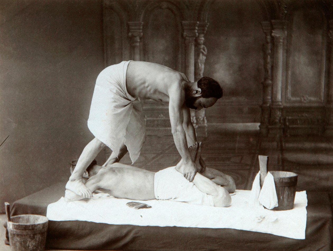Doğu hamamı. Masaj, 1880