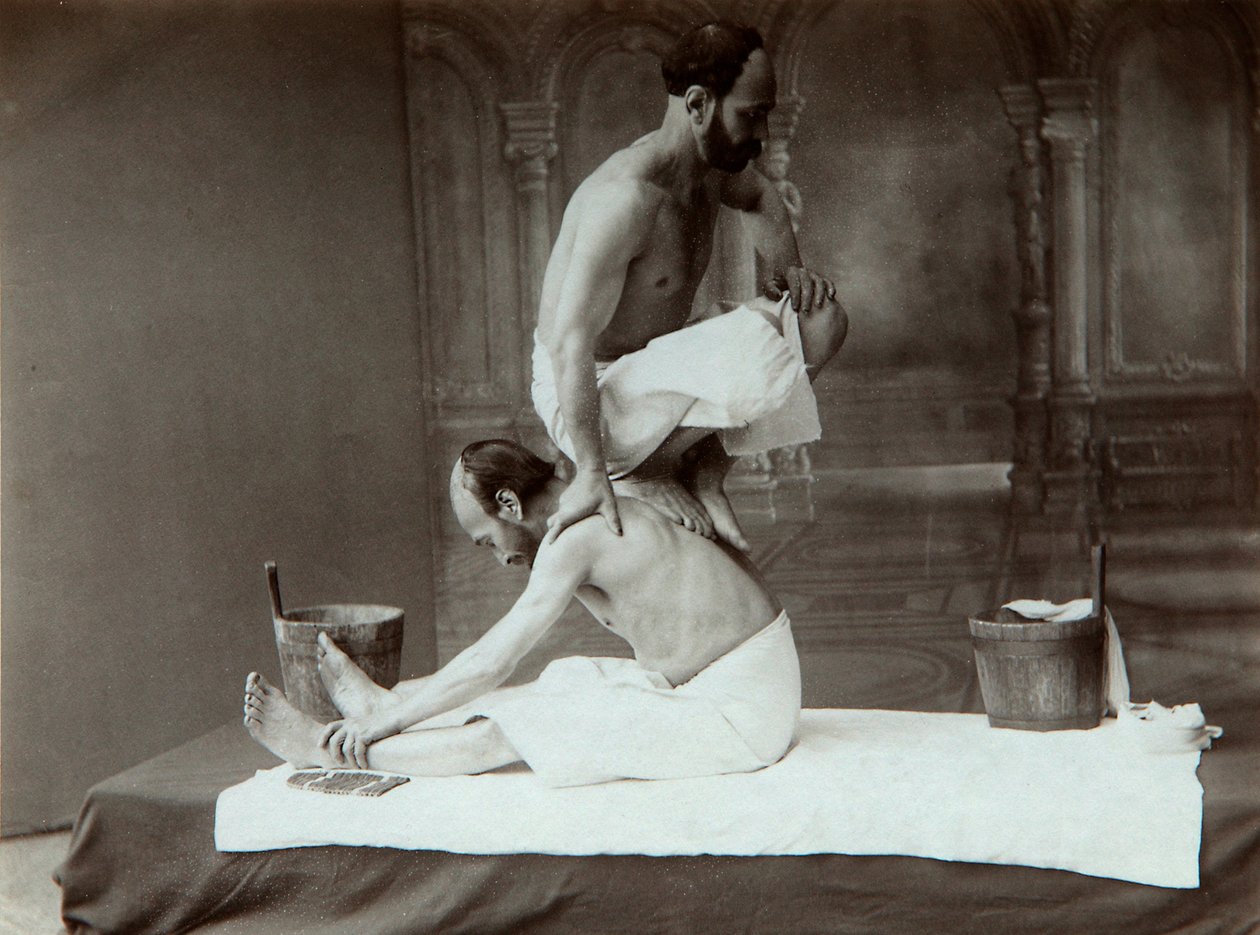Doğu hamamı. Masaj, 1880