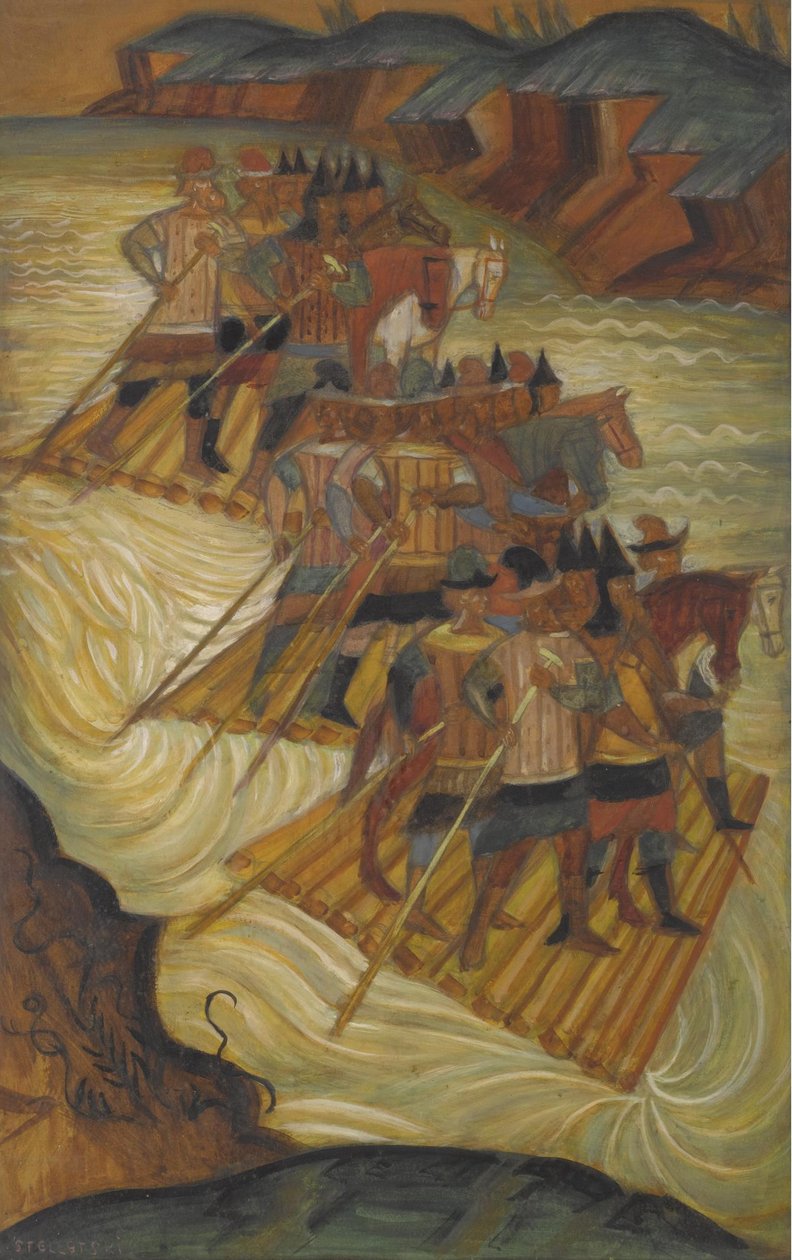 Nehri geçmek by Dmitri Semyonovich Stelletsky