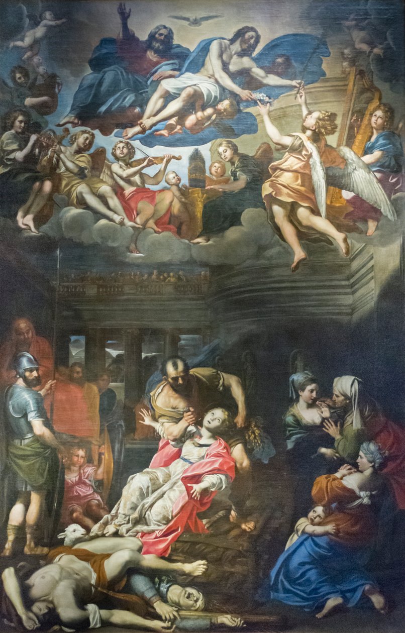 Aziz Agnes Şehitliği by Domenichino (1581 1641)