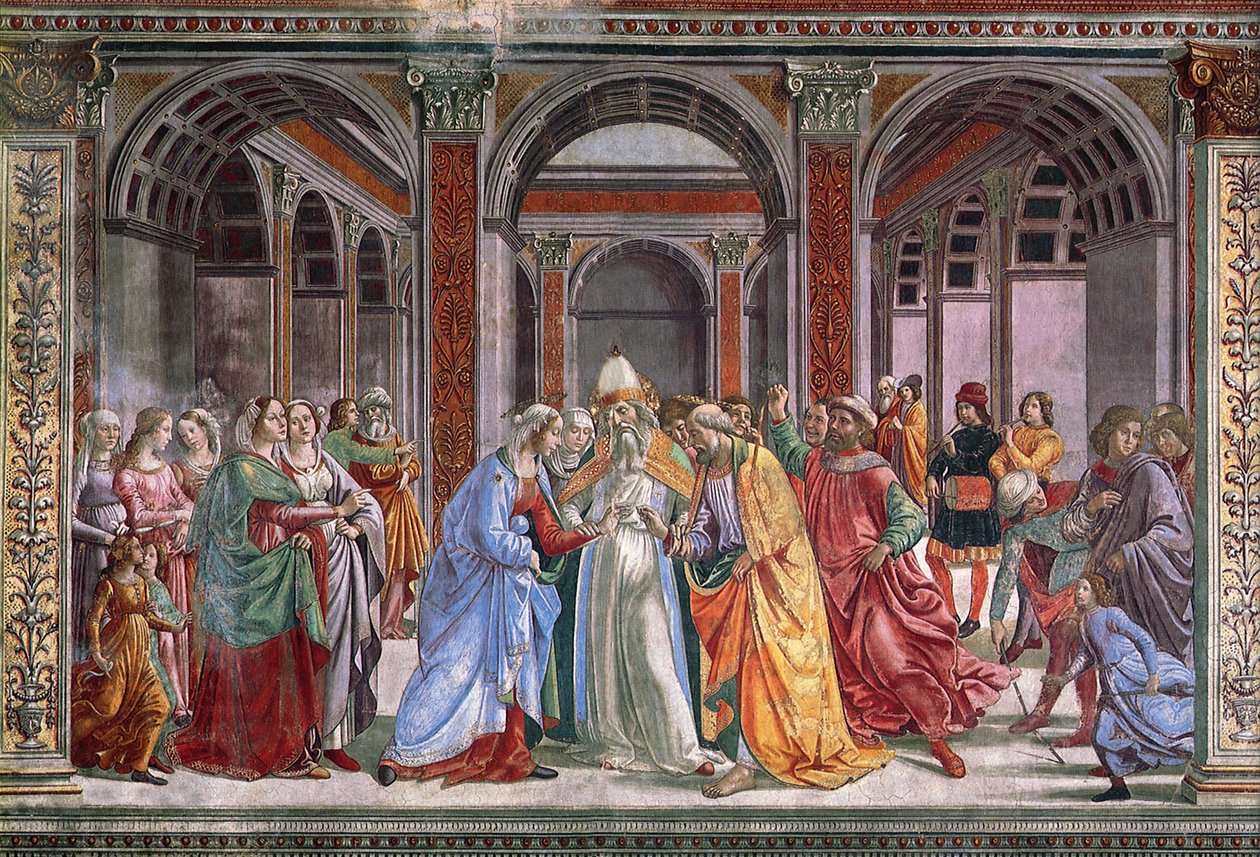 Marriage of the Virgin, 1486-90  by Domenico Ghirlandaio