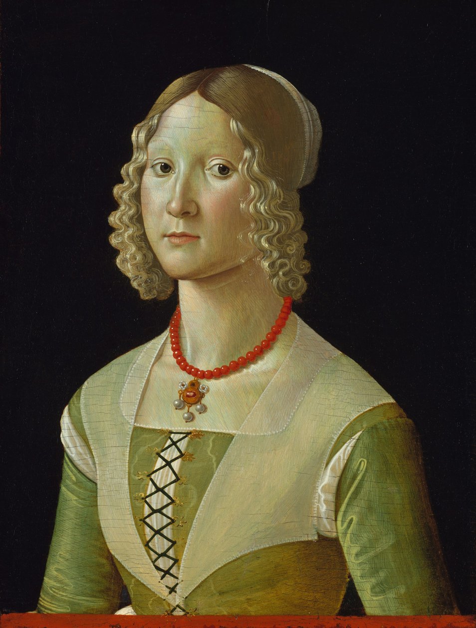 Selvaggia Sassetti (1470 doğumlu), c.1487-88 (ahşap üzerine tempera) by Domenico Ghirlandaio