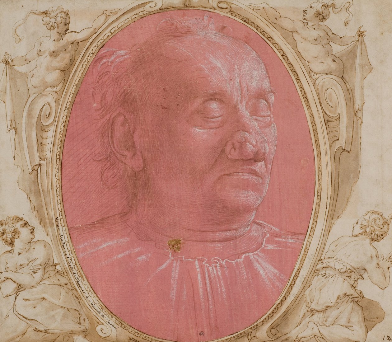 Yaşlı Bir Adamın Başı by Domenico Ghirlandaio