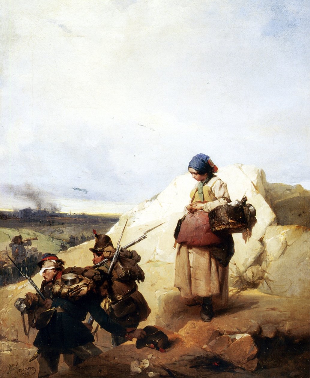 Cantiniere, 1852 by Domenico Induno