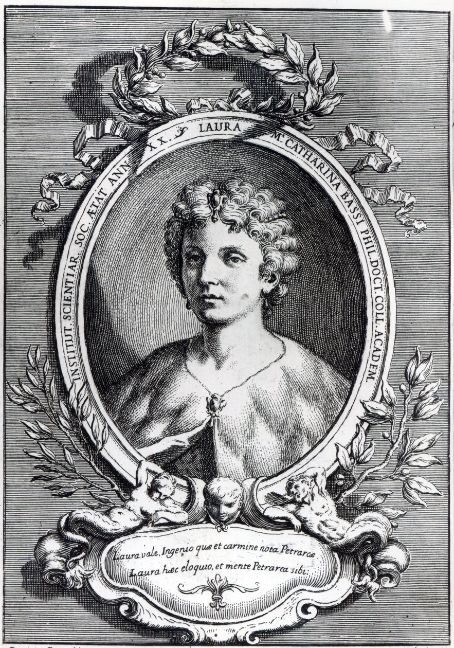Laura Maria Caterina Bassi by Domenico Maria Fratta