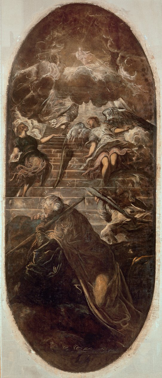 Yakup'un Merdiveni by Domenico Robusti Tintoretto