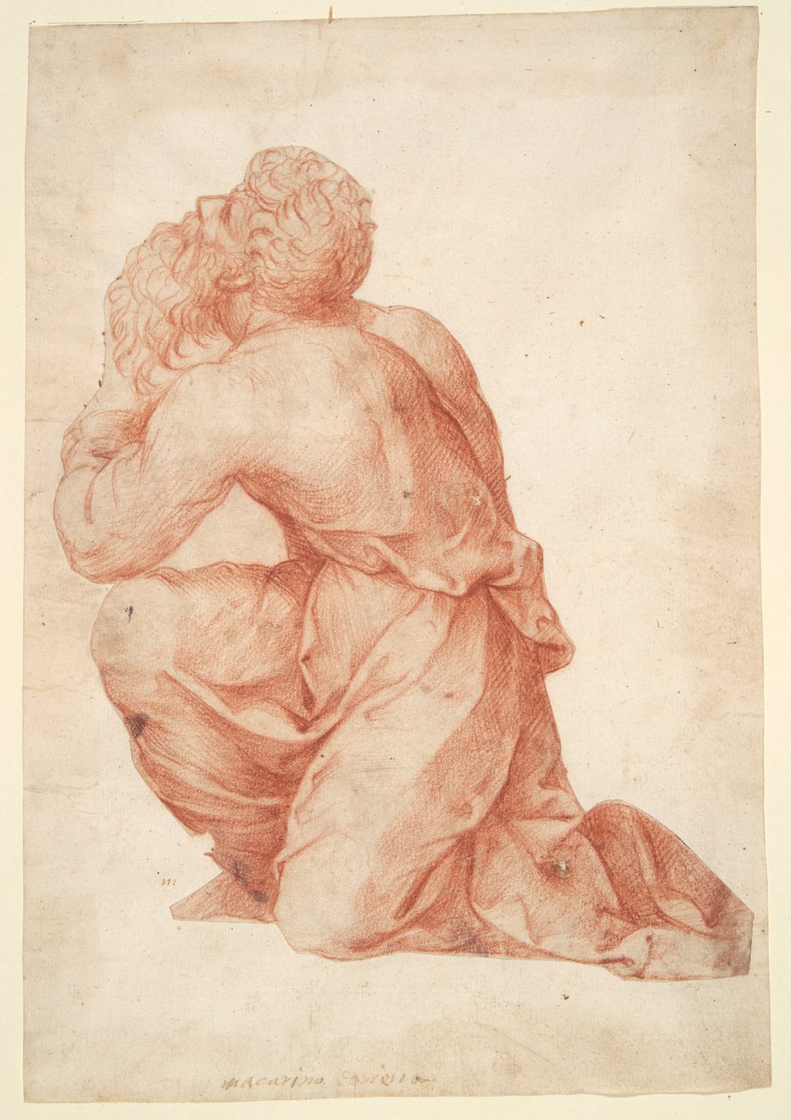 diz çökmüş adam by Domenico Beccafumi
