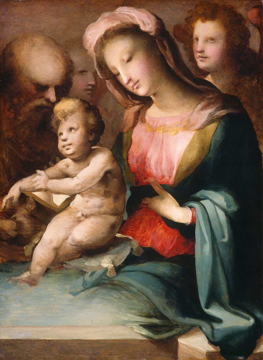 Meleklerle Kutsal Aile by Domenico Beccafumi