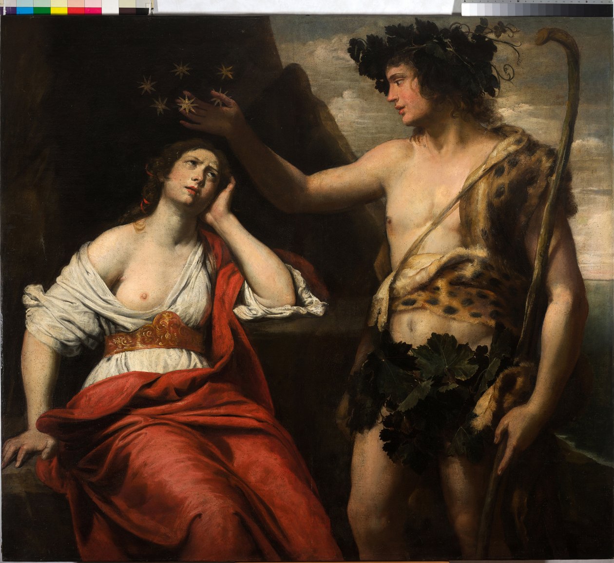 Baküs ve Ariadne by Domenico Il Sarzana Fiasella