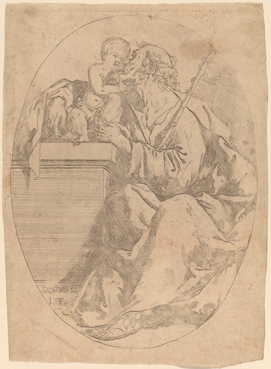 Aziz Joseph ve İsa Çocuk by Domenico Maria Viani