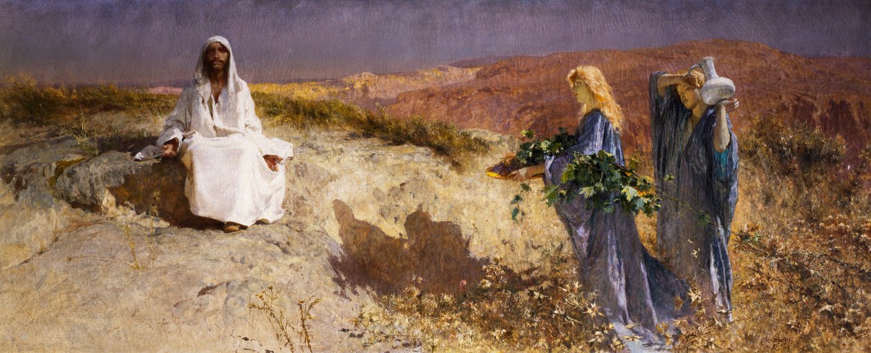 Çölde İsa by Domenico Morelli